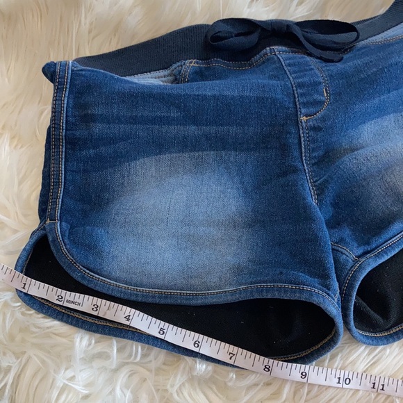 No boundaries blue black chambray denim blue Jean shorty shorts short shorts - Picture 16 of 17